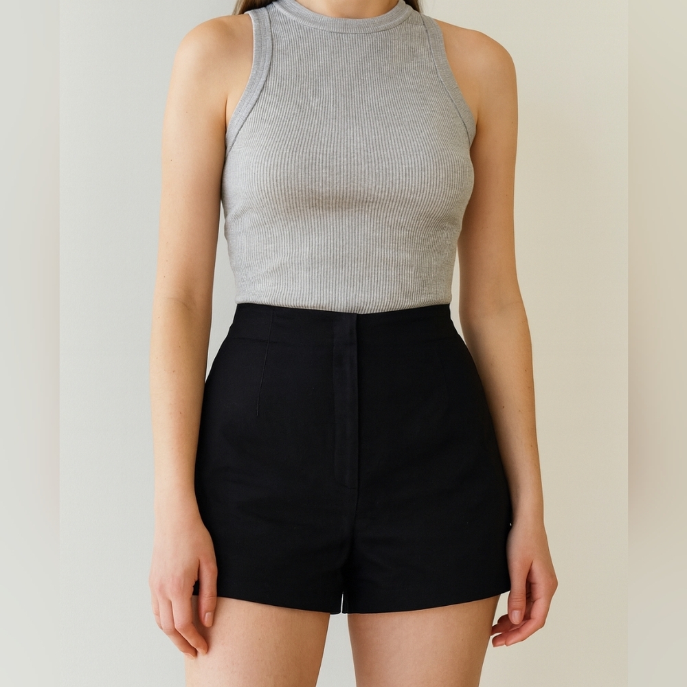 Aritzia Talula High Waisted Classic Black Women's Shorts